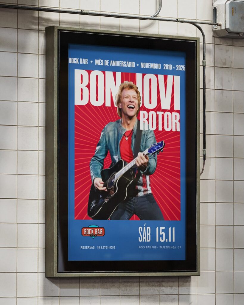 Rock Bar Pub Treme com Tributo a Bon Jovi da Banda Be um Rotor